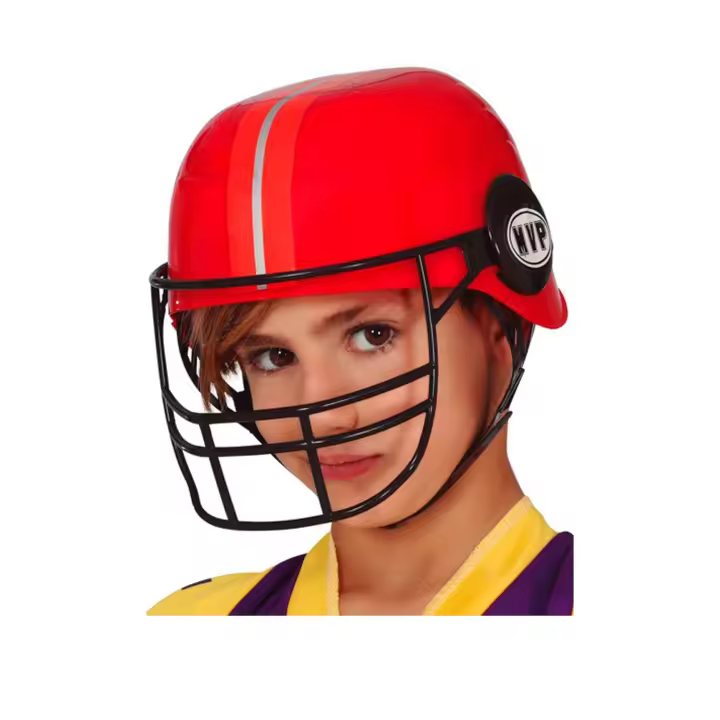 Casco Rugby Rojo infantil (Guirca) - 1