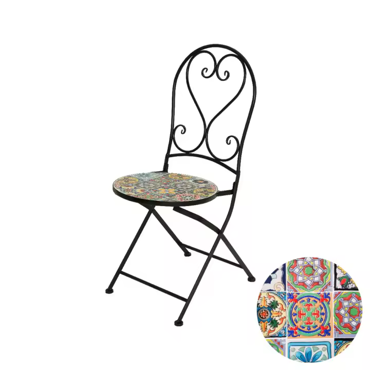SILLA MOSAICO MODELO PRAGA PARA EXTERIOR - 1