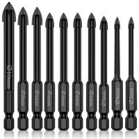 Juego De Brocas Hexagonales Para Azulejos Porcelana Vidrio Espejo Kit De Brocas Multifuncionales Para Metal Trabajo Con Carburo De Titanio - details 17