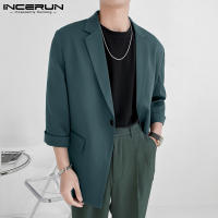 Incernun Chaqueta De Hombre Estilo Coreano 2024 Moda Casual Manga Larga Suelta Ajustada Talla S-5XL Ropa De Calle Unisex - details 4