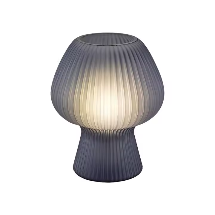 Lámpara de Mesa Blanca Cristal Ahumado 1xE14 60W IP20 VINELLE  RABALUX - 1