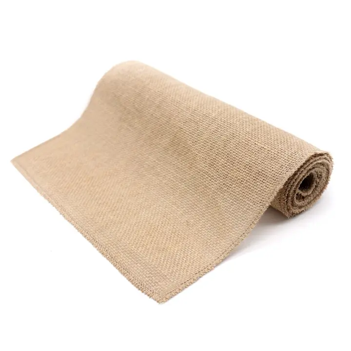 Corredor De Mesa De Lona Vintage Jute Natural Para Bodas Y Fiestas De Navidad Textil Para El Hogar Decoración De Paisaje Rústico - 1