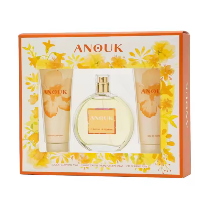 Anouk - Set para Mujer con Agua de Tocador 100 ml + Locion Corporal 75 ml + Gel de Ducha 75 ml     【ROUA】 - 1