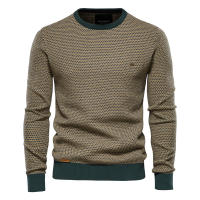 Top de punto para hombre, jersey personalizado con cuello redondo para otoño e invierno - details 7