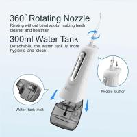 Irrigador Oral Recargable Portátil IPX7 💧 | Limpiador Dental con Chorro de Agua Potente | Tanque Grande de 300 ml 🚿 | 4 Modos Personalizados: Suave (Sensible), Fuerte (Profundo), Intermitente (Mascarilla) y Pulso (Gingivitis) 🌟 - details 1