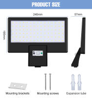 Lámpara Solar LED Exterior IP65 Impermeable Con Sensor De Movimiento Y Luz De Inundación Para Jardín Luz De Calle En Blanco Frío/Cálido Moderna - details 15