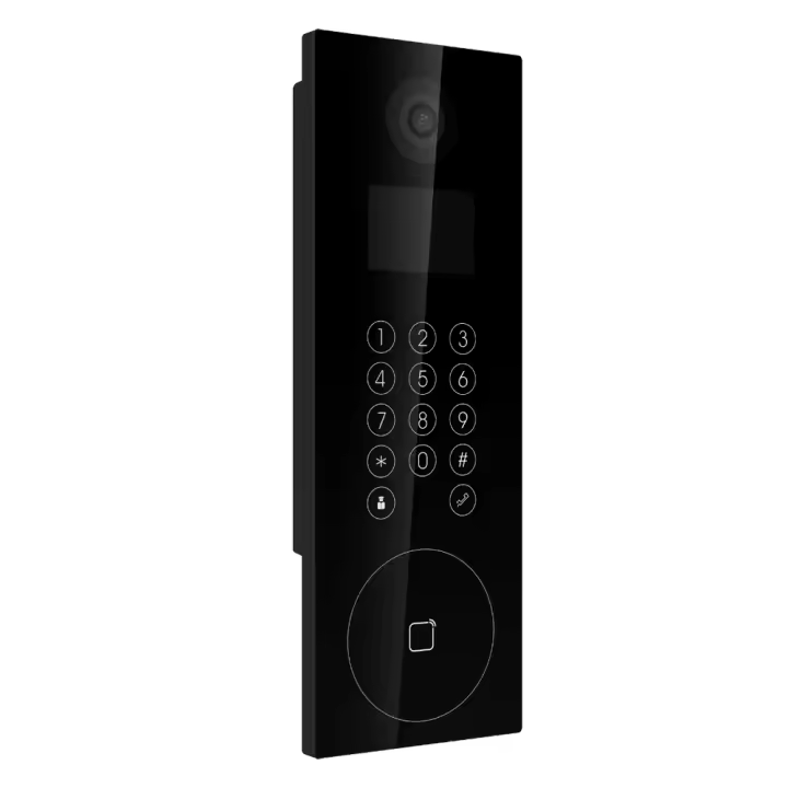 Videoportero IP para apartamentos - Cámara 2 Mpx | Audio bidireccional - Pantalla TFT de 3.5" y teclado táctil - App móvil a través de monitor - Acceso por código o tarjeta MF  - Hasta 500 departamentos IP - 1