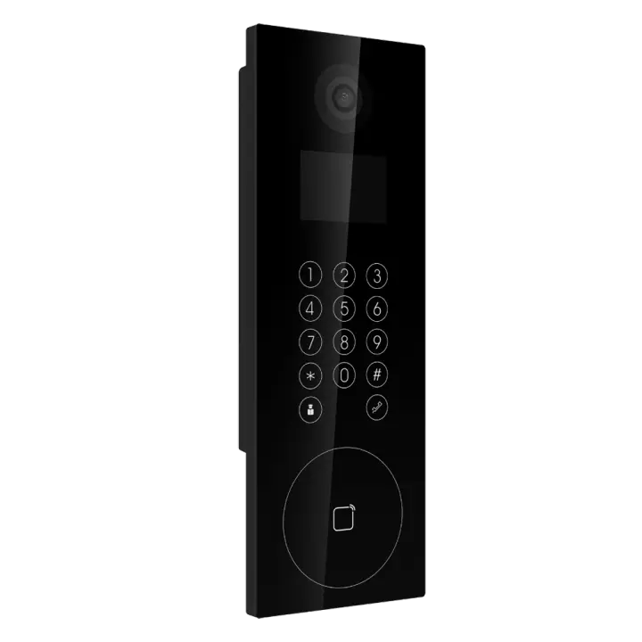 Videoportero IP para apartamentos - Cámara 2 Mpx | Audio bidireccional - Pantalla TFT de 3.5" y teclado táctil - App móvil a través de monitor - Acceso por código o tarjeta MF  - Hasta 500 departamentos IP - 1
