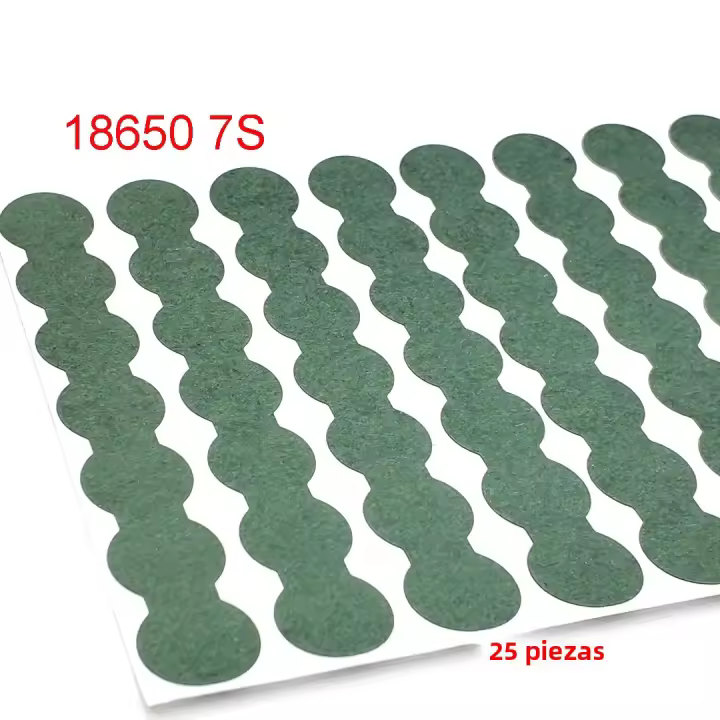 25/100pcs Almohadillas Aislantes Para Baterías De Litio 18650 21700 Papel De Barley Insulante Para Packs De Baterías Y Electrodos Huecos - 1