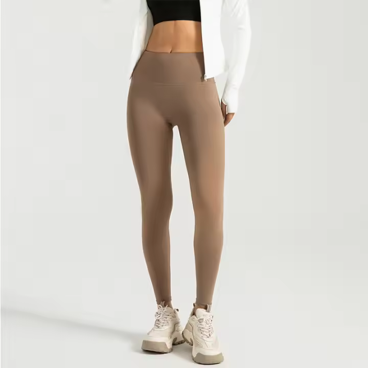 Pantalones de yoga sin Corte en T, High Belt, augmentation de glúteos, Mallas Deportativas para correr que controla El abdomen y Dan sensación de Desdesnudo - 1