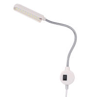 Luz De Máquina De Costura 6W 30LEDs Base Fija Tubo Flexible De Patas De Pato Para Tareas Domésticas Fuente De Alimentación AC110-250V - details 0