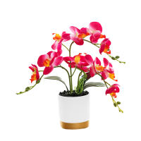 Arreglo De Flores Artificiales En Maceta Orquídea Falsa Phalaenopsis Para Cocina Año Nuevo Dormitorio Regalo De Casa Sala De Estar - details 5