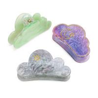 Nuevo Horneado De La Nube Soñada Con Pinza Para El Cabello De La Marca Acrylic Headpiece Y Back of Head Hair Clipper Para Mujer Accesorio De Moda De Cuatro Estaciones - details 3