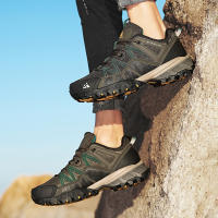 Zapatillas De Senderismo HIKEUP Para Hombre Transpirables Con Amortiguación Antideslizantes Deportivas De Montaña Exterior Zapatos De Correr Y Trekking - details 6
