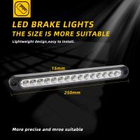 Barra De Luz Para Coche 15LEDs Universal Para Automóvil Camión SUV RV Luz De Freno Señal Lateral Indicador De Giro Advertencia Luz Trasera 12V 24V - details 1