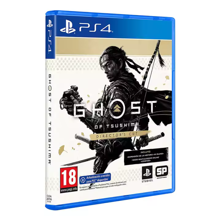 PlayStation GHOST OF TSUSHIMA - DIRETOR'S CUT PS4 Experiencia de Juego Inmersiva - PAL España - Formato físico - Nuevo precintado - 1