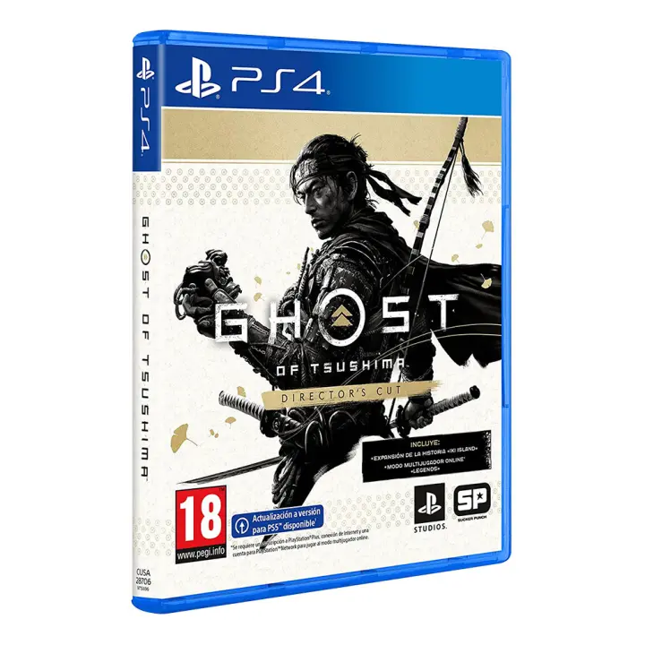 PlayStation GHOST OF TSUSHIMA - DIRETOR'S CUT PS4 Experiencia de Juego Inmersiva - PAL España - Formato físico - Nuevo precintado - 1