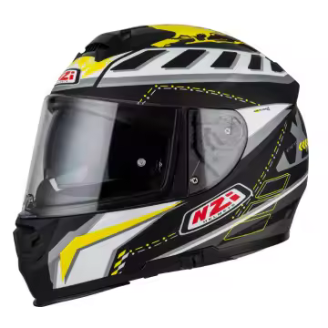 Casco NZI Eurus 2 Project  Negro - Amarillo mate integral - 1