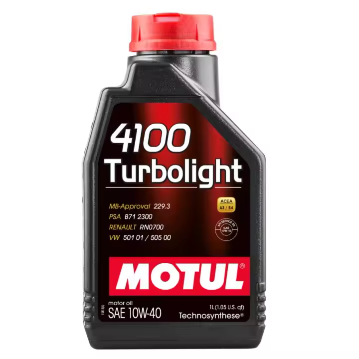 MOTUL 4100 TURBOLIGHT 10W40 Lubricante sintético para motor - 1