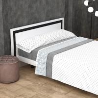 Sábanas Coralina Térmicas 200 gr Doble Perchado Selene | Gris Invierno | Mercatienda.es - details 0