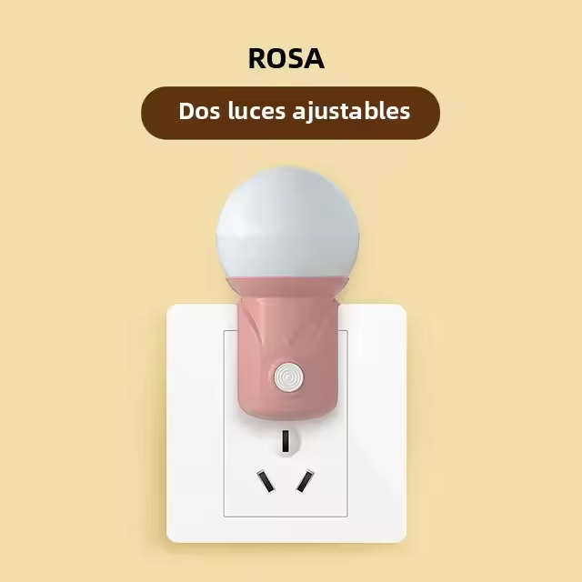 Luz Nocturna LED Portátil De Enchufe Para Dormitorio Y Pasillo 2 Colores Luz De Sueño Para Bebés Ahorradora De Energía - 1