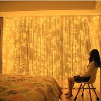 Cortina De LED 6x3M Con Control Remoto Luces De Cadena USB Para Decoración De Navidad Y Año Nuevo Fiesta Y Hogar - details 0