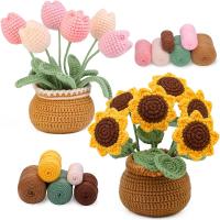 Kit De Crochet Para Principiantes Con Video Tutorials Incluidos Kit De Tejer Para Comenzantes Con Flores Material De Lana - details 6