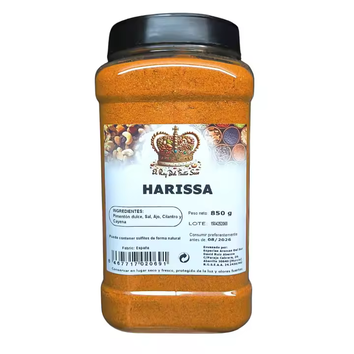 Harissa Especia Turca picante - 900 gr -  Condimento exótico y picante de harissa para elevar tus platos a otro nivel - El Rey del Fruto Seco - 1
