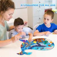 Rompecabezas De Animales Únicos Para Niños Juguete De Rompecabezas Con Caja De Regalo De Papel Juegos Educativos Montesorri Para Niños Y Niñas - details 3