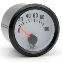 Gauge De RPM Y Tensión Con LED Azul En Caja Negra 2''52mm Para Medición De Temperatura De Aceite Y Presión De Aceite ABS Metálico - details 10