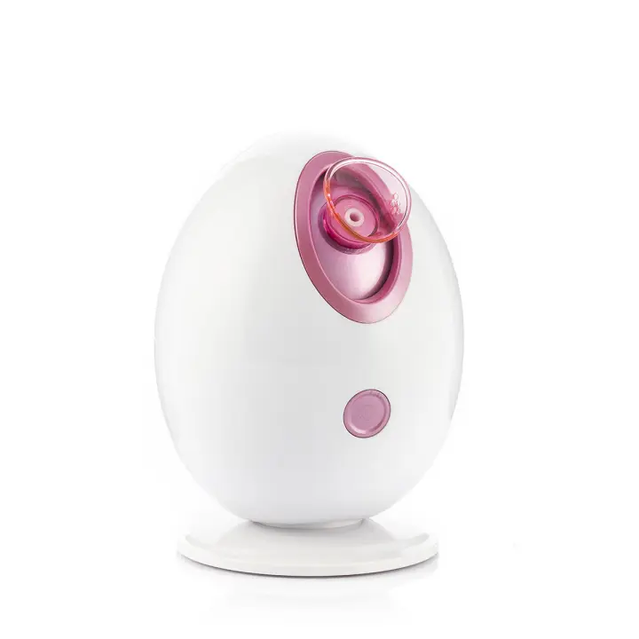 InnovaGoods Moispa Sauna Facial Eléctrica - Nano-vaporizador, Hidratación Profunda, Limpieza Intensiva, 90ml, 40ºC, Apagado Automático, Blanco Rosa, ABS - 1