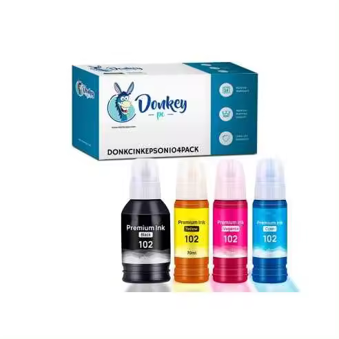 Donkey pc Tinta de remplazo Epson 104 102 Ecotank Pack - 1