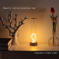 Lámpara De Mesa LED Magnética Creativa Y Minimalista Recargable Control Táctil Luz De Ambiente Para Decoración De Dormitorio Y Bordes De Cama - details 11