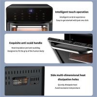 Horno negro multifuncional 1350W, Freidora de Aire sin Aceite 10L, tostadora de encimera, 10 Modos Preconfigurados, Sistema Giratorio, Freidora de horno sin aceite, Broil, asados y repostería - details 1