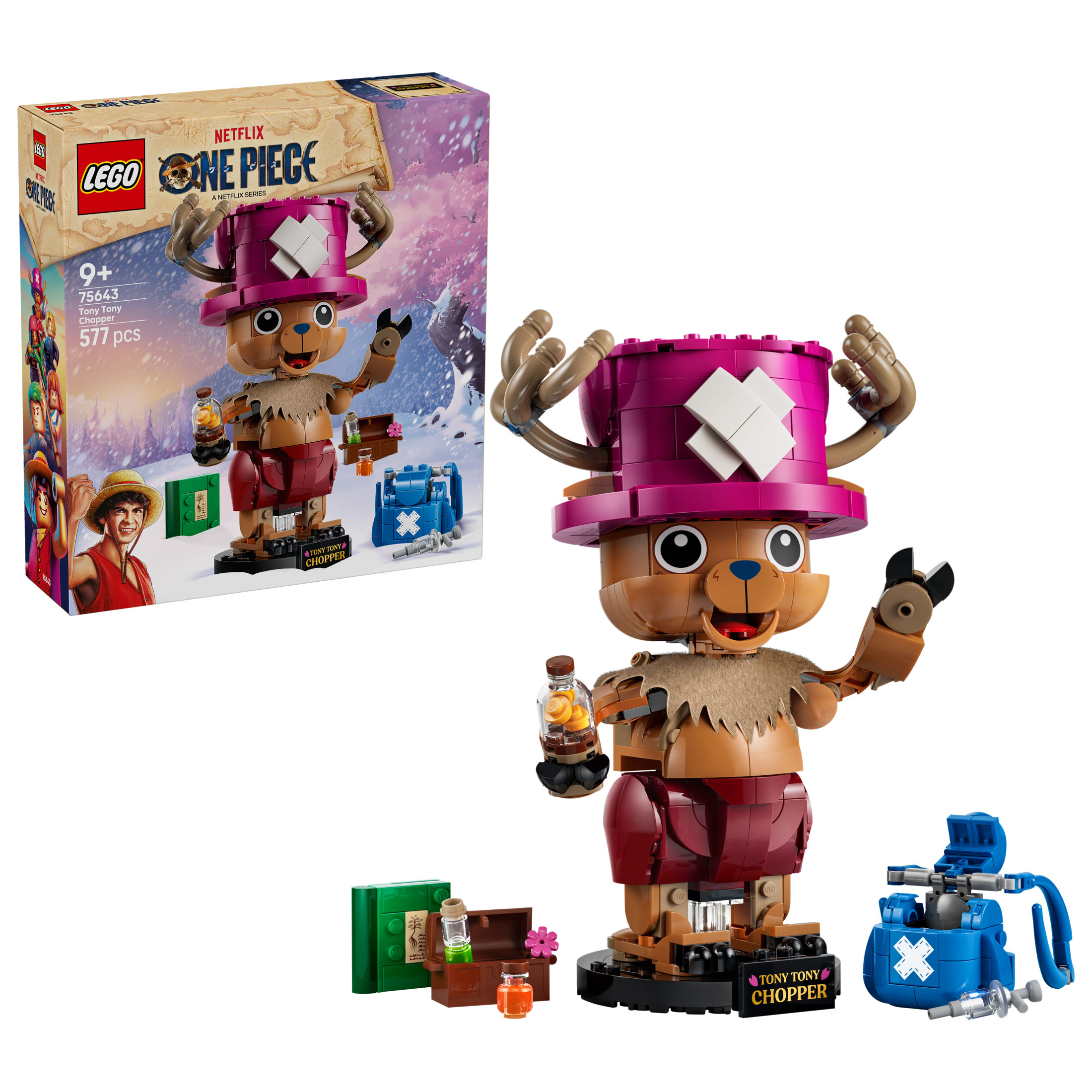 LEGO® 75643 ONE PIECE Tony Tony Chopper – Decoración Basada en ONE PIECE – Figura LEGO Construible