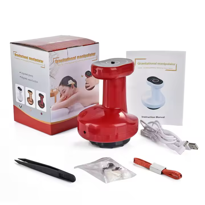 Masajeador De Vacío Eléctrico Ventosa Succión Guasha Anticelulitis Calefacción Infrarroja Desfatigante Belleza Salud Herramienta De Masaje Corporal Tamaño Medio Material ABS - 1
