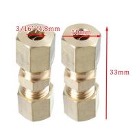 Kit De Conectores De Lines De Freno Hydraulico 5pcs Tamaño 3/16" OD Juego De Fitting De Latón Para Automóvil Accesorios De Coche - details 1