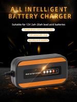 Cargador De Batería De Coche 12V 2A Inteligente Automático Mantenedor De Batería Para Motocicleta Con Pantalla LCD Para Baterías Ácidas Secas Y Líquidas - details 0