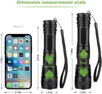 Linterna Táctica Recargable XHP70 Super Potente Con Foco Variable 30W Torcha Larga Distancia Para Camping Emergencias Resistente Al Agua Y Choques - details 1