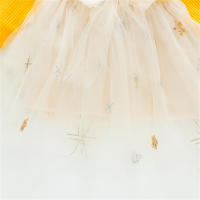 Vestido De Fiesta De Princesa Para Niñas Con Mangas Largas Y Encaje De Lentejuelas Para Primavera Y Otoño Vestido De Cumpleaños Con Lazo Y Tejido Spliced - details 10
