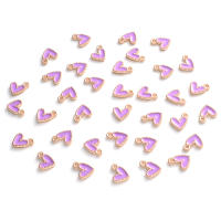 iYOE 30pcs Charms De Corazón Enamel Colorido 8.5x9mm Pendantes Para Joyería DIY Hebillas Pulseras Collares Manualidades - details 14
