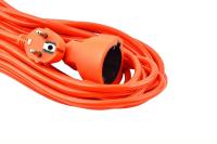 Cable Alargador, prolongador de corriente, 5m, 10m, 15m, 20m y 30m , color naranja, ideal uso permanente en exterior o en obras, para uso exterior en jardines, espacios húmedos, espacios interiores e industria. - details 1