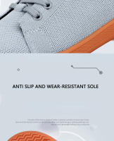 Zapatos De Hombre Tenis Casuales Transpirables Con Malla Antideslizantes Y Material De Suela Vulcanizada Para Adultos - details 13