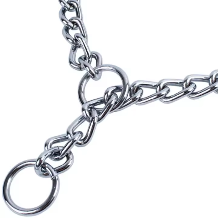Collar De Acero Inoxidable Para Perros Con Correa De Tracción Cadenas Ajustables Collares Antigolpes Para Mascotas Accesorios Para Perros - 1