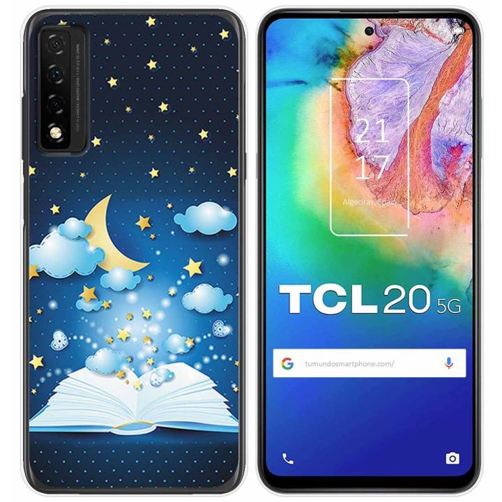 Tumundosmartphone Custodia Gel TPU Per TCL 20 SE - Cover Mimetica Camouflage Stamapersonalizzata