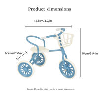 Triciclo De Hierro Artificial Miniatura 1:12 Para Casa De Muñecas Bjd Ob11 Accesorio De Decoración Doméstica Material De Hierro Origen China - details 1