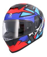 CASCO SHIRO RAPTOR CHASE ROJO AZUL MATE - details 1