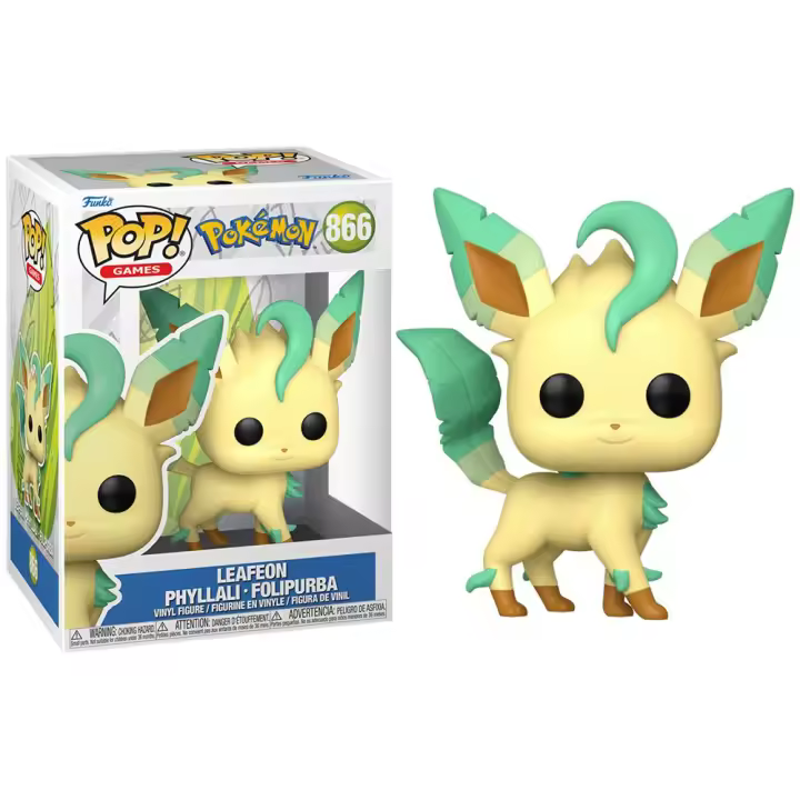 FUNKO POP! POKEMON - LEAFEON, LICENCIA OFICIAL - 74214, Nº866 - 1