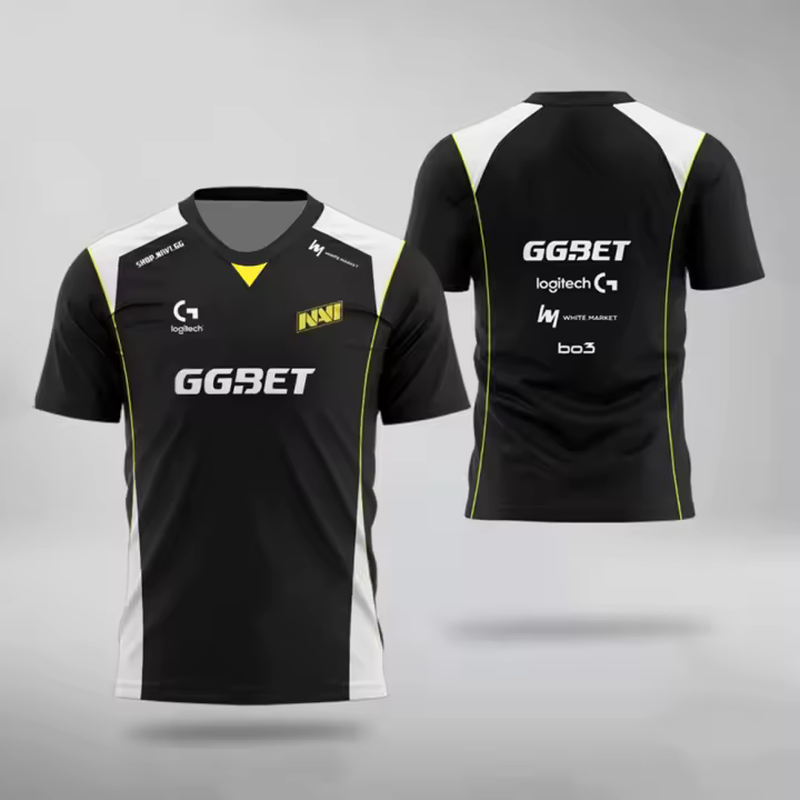 Camiseta De Equipo De Esports Navi 2025 CS2 Uniforme Profesional De Liga De Entrenamiento S1MPLE Aleksib Fan Personalizable Para Hombres - 1