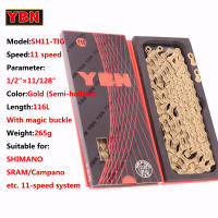 Cadena De Bicicleta YBN Para Montaña Y Carretera 10/11/12 Velocidades Compatible Con SHIMANO SRAM Con Cerradura De Enlaces - details 7